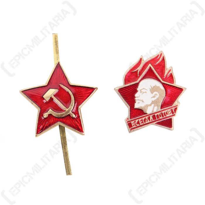 Pair of Soviet badges Main