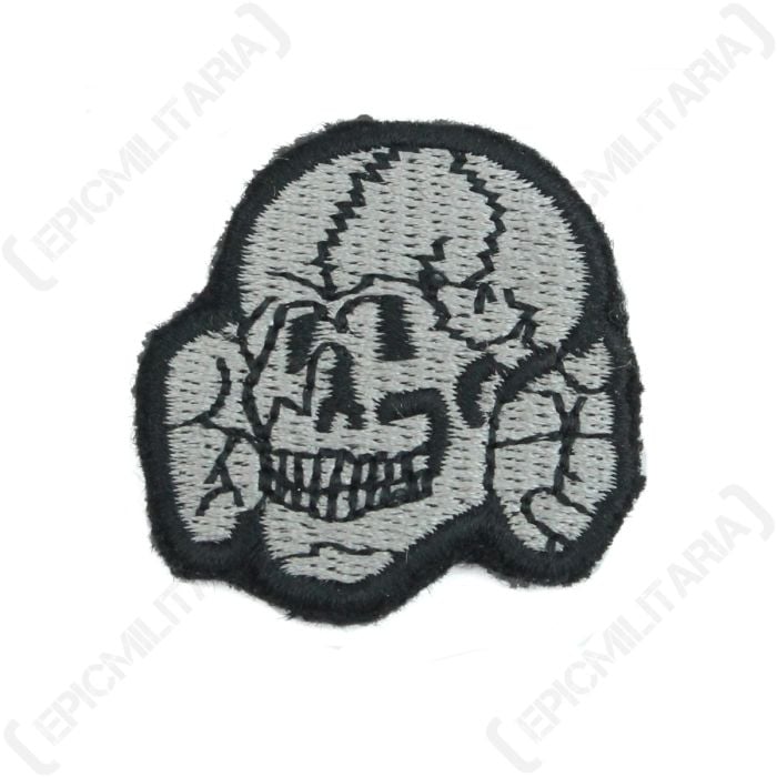 WW2 SS Cap Skull (EM/NCO) - grey woven