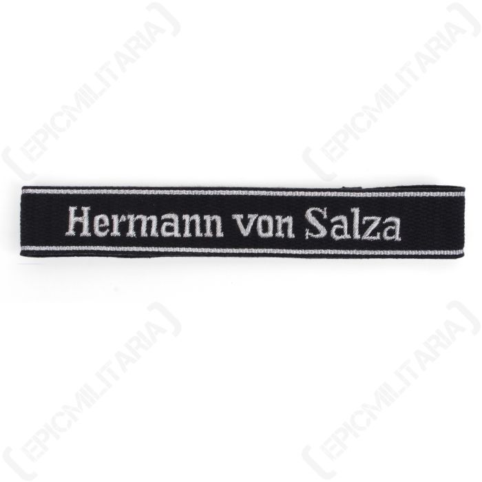 SS Herman Von Salza Officers Cuff Title Main