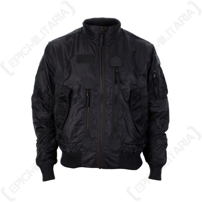 US Tactical Flight Jacket - Black Main