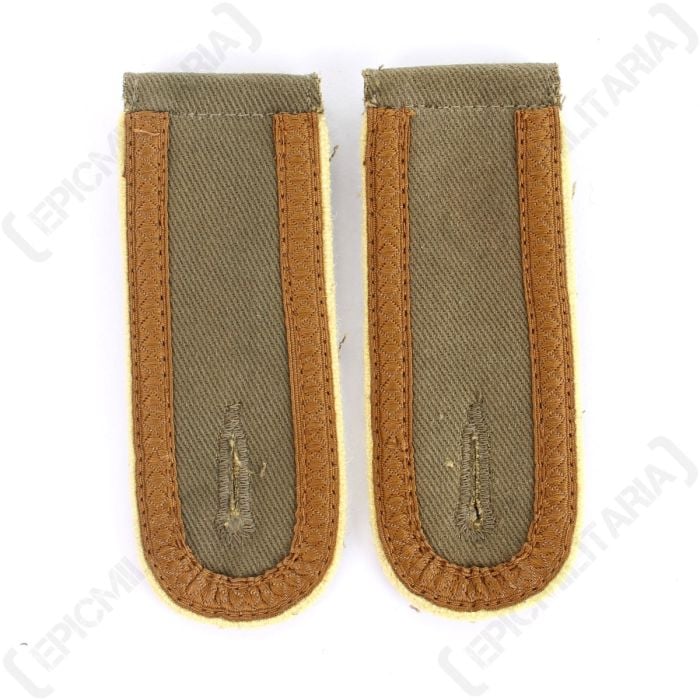 DAK Afrika Korps NCO Unteroffizier Shoulder Boards Gold