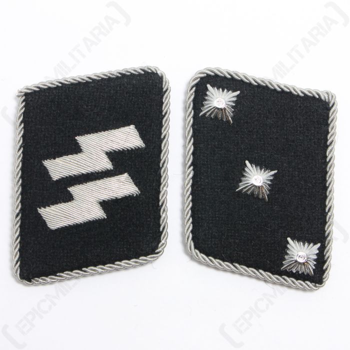 WW2 German Waffen-SS Untersturmfuhrer Collar Tabs