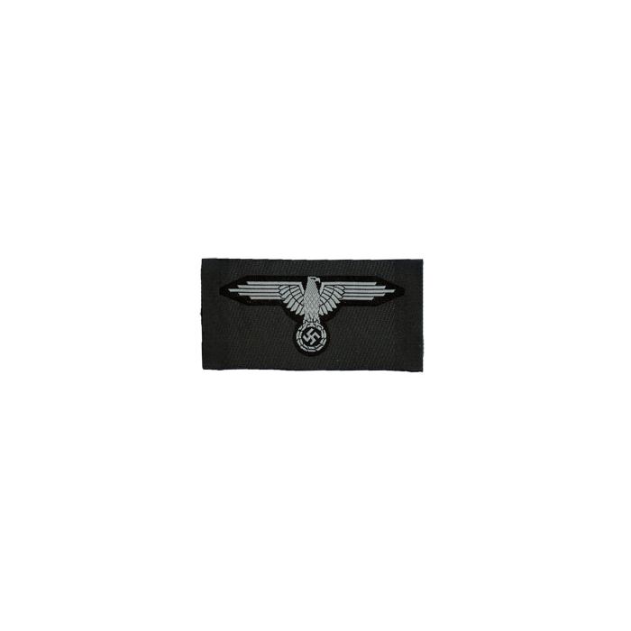 This view shows the front of the Waffen-SS Arm Eagle (BEVO).