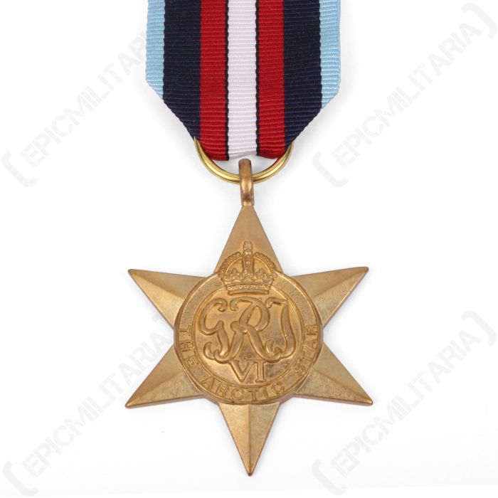 Medaglia The Arctic Star – Replica WW2 – Premio Militare Britannico Per Esercito, Marina, RAF – Con Nastro