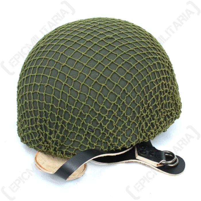 This shows the view of the WW2 British Paratrooper Helmet Net