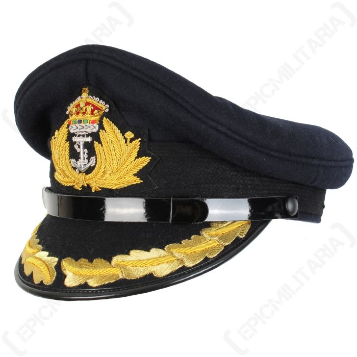 navy visor cap