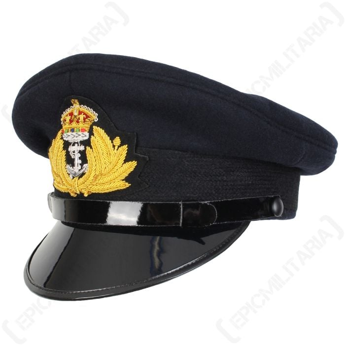 navy visor cap