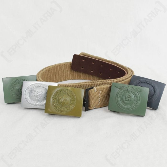 WW2 German DAK Webbing Belt and Buckle