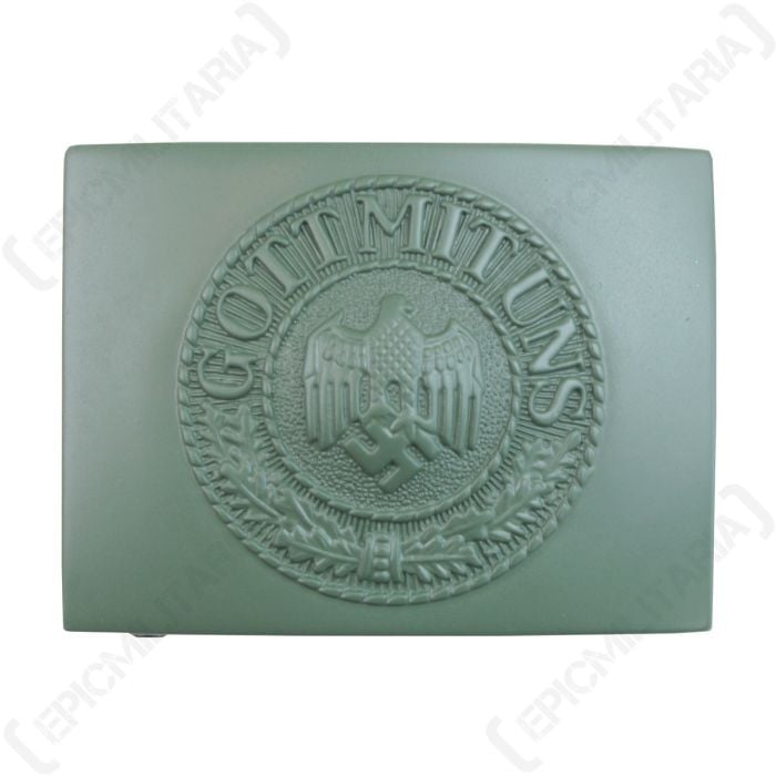 WW2 German Army EM Buckle - Green