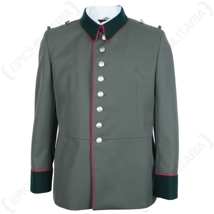 WW2 German M35 Waffenrock Officer Tunic - Carmine Piping Main