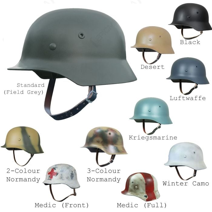 German M40 Helmet Colours