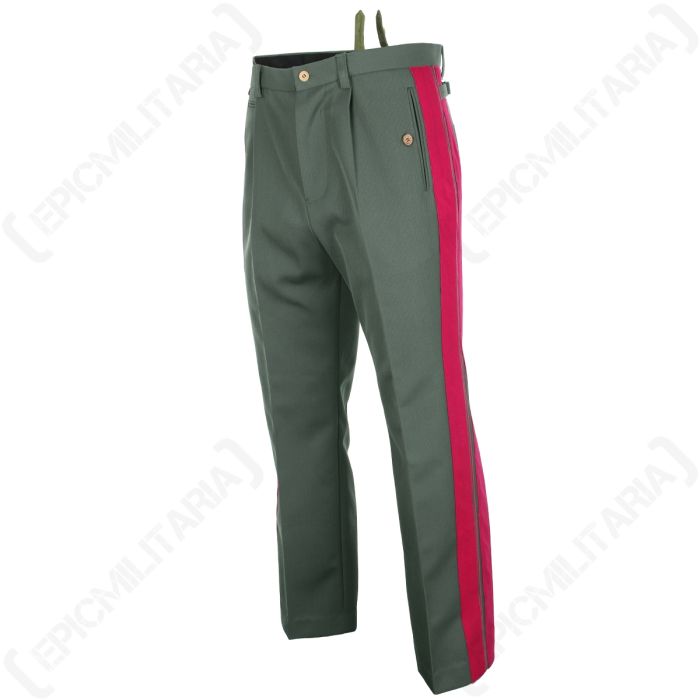 WW2 German Officer Trousers with Piping - Carmine Piping Main
