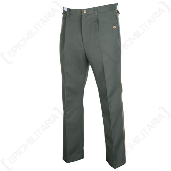WW2 German Officer Trousers with Piping - Gold Yellow Piping Main