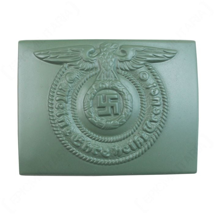WW2 German Waffen SS EM Buckle - Green