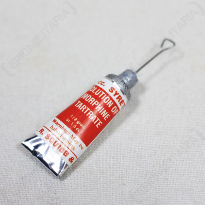 WW2 US Medic Morphine Tartrate Repro Replica First Aid American Airborne New