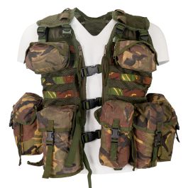 Original Dutch military tactical Vest set woodland old model Alice clip pouches