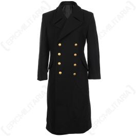Navy Black Wool Great Coat by Miltec Epic Militaria