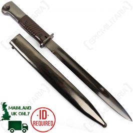 WWII German Army K98 Kar 98 Bayonet Frog Sheath Leather Scabbard Case Black 