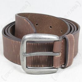 Brown Leather Vintage Style Belt - Epic Militaria