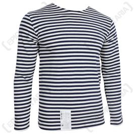 Russian Navy LONG Sleeve Top - NAVY Blue Stripes - Epic Militaria