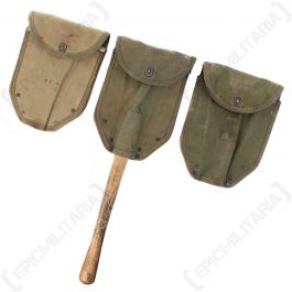 WWII Era US Army M1943 Entrenching Tool Shovel Canvas Cover Carrier 1944 1945
