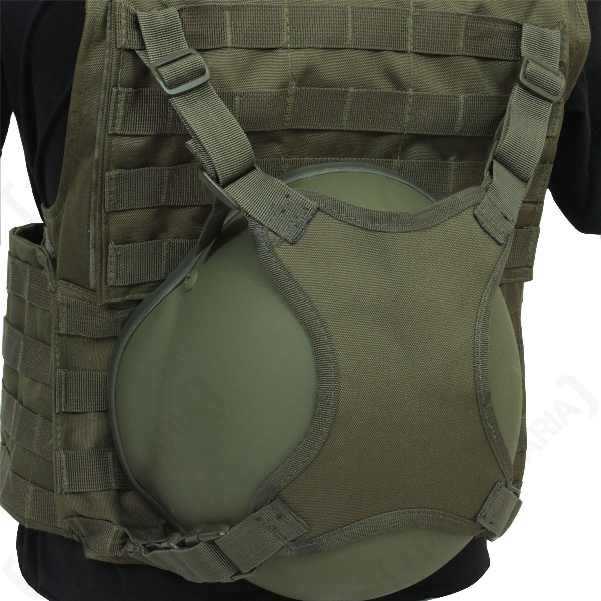 MOLLE Webbing Carrier Strap Airsoft Army Cadets Olive Green Helmet Carry Strap 