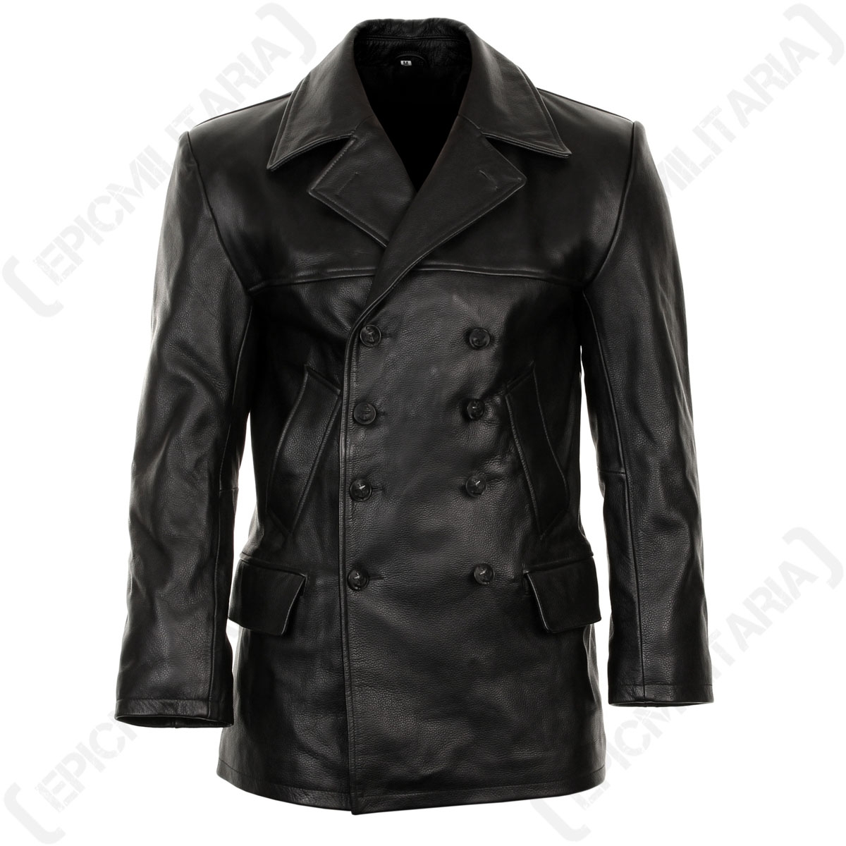 German store leather coat