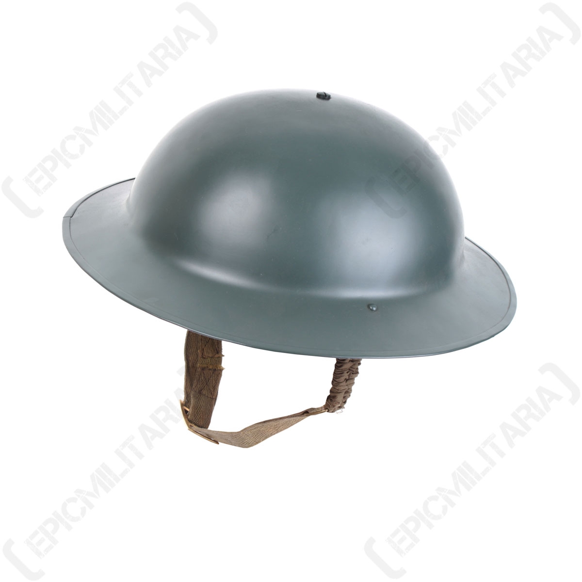 Reproduction WW2 British Army Brodie Helmet With Chinstrap Tommy