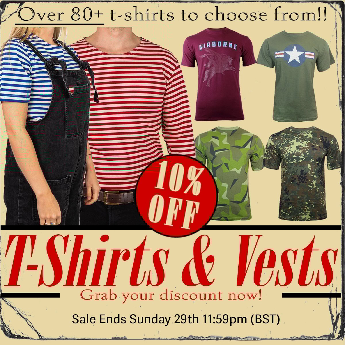 10% T-Shirt sale