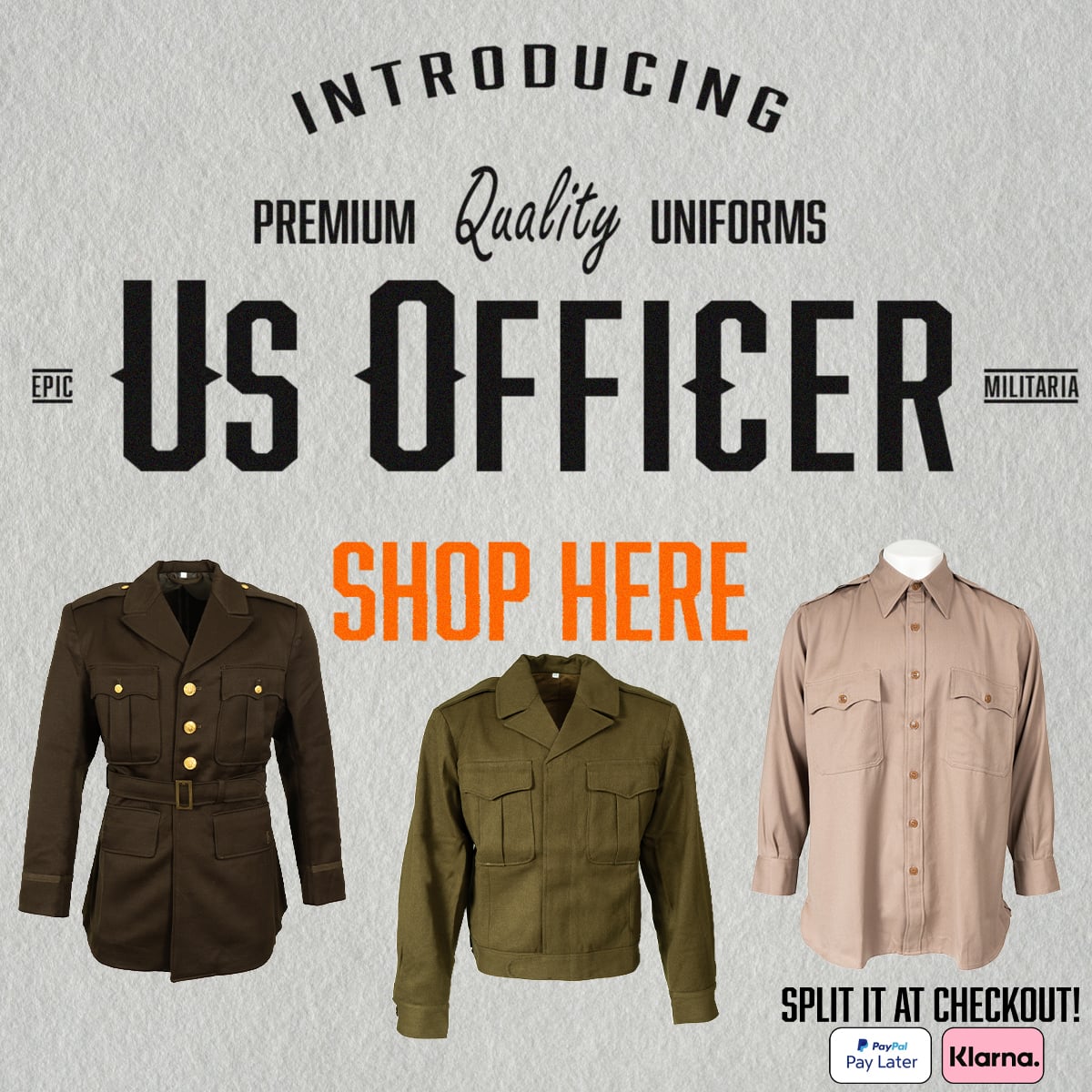 Check out our range of WW2 US Officer Uniforms! Check out our range of WW2 US Officer Uniforms!